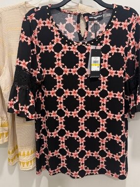 2 Nice Tops J. Jill, Karl Lagerfeld, Size Medium, NWT